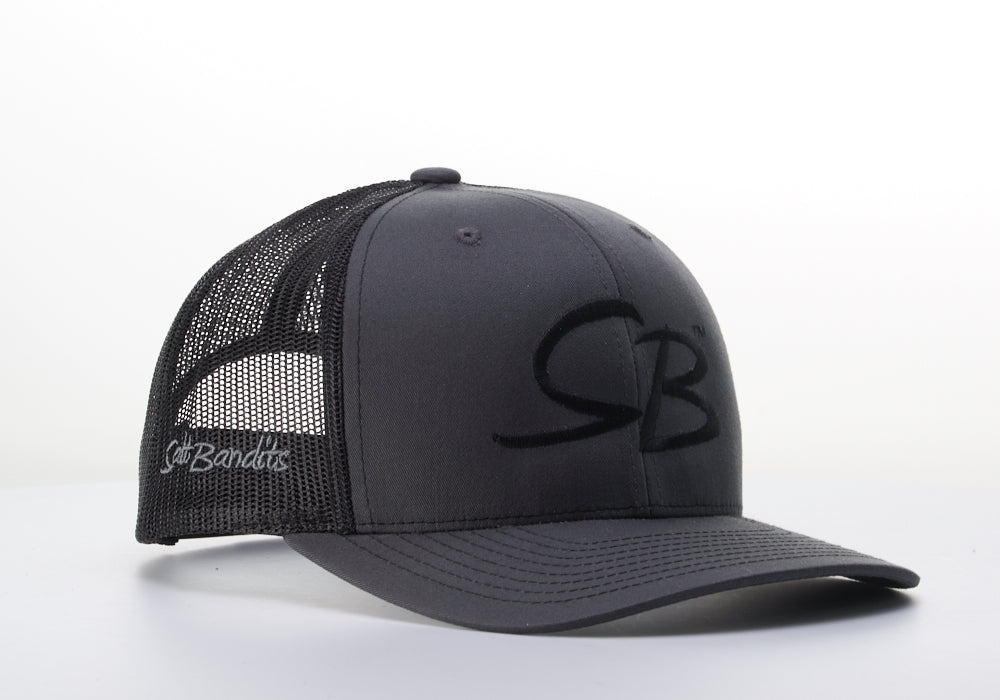 SaltBandits™ Trucker Hat Charcoal/Black