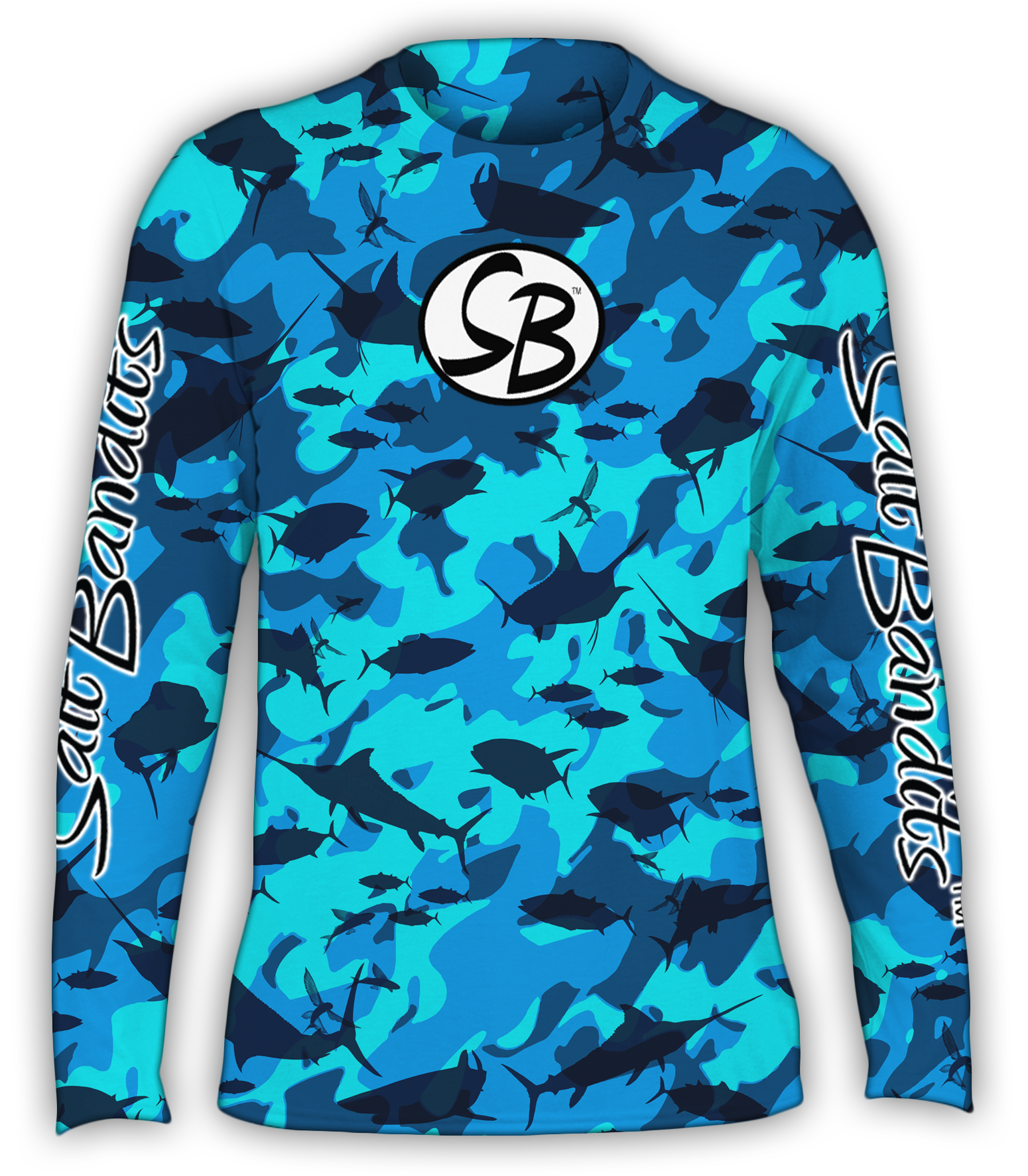 SaltBandits™ Water Camouflage Performance Long Sleeve T-Shirt