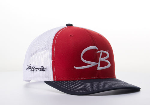 SaltBandits™  Trucker Hat Red, White and Blue