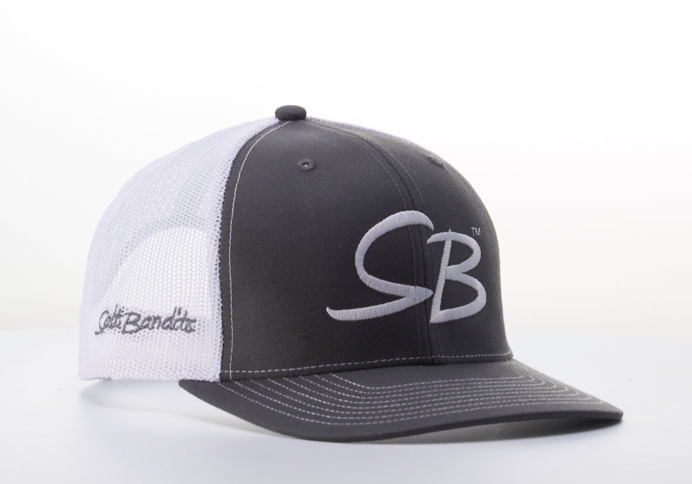 SaltBandits™ Trucker Hat Charcoal/White
