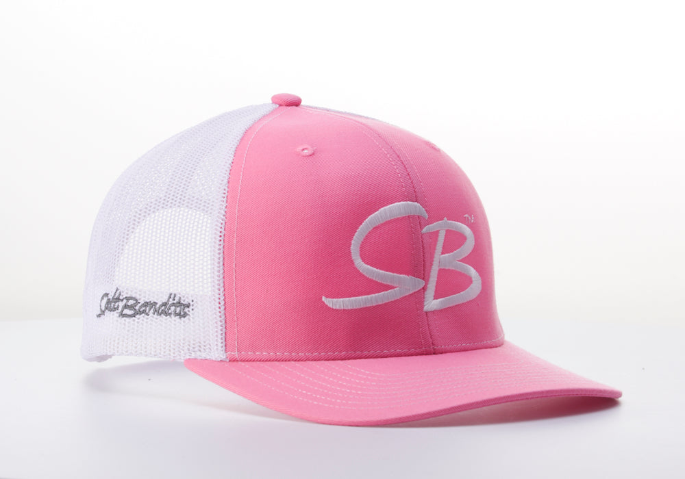 SaltBandits™ Trucker Hat Hot Pink/White