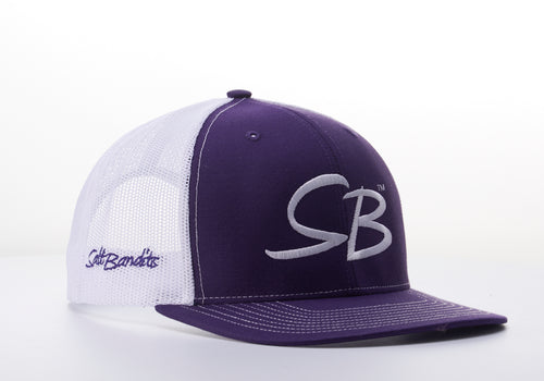 SaltBandits™  Trucker Hat  Purple/White