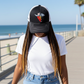 Salt Bandits™  Trucker Hat Black/White with Bandit/Skull Logo