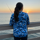 Salt Bandits™ Blue Camouflage Performance Long Sleeve T-Shirt