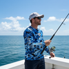 Salt Bandits™ Blue Camouflage Performance Long Sleeve Shirt