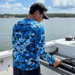Salt Bandits™ Blue Camouflage Performance Long Sleeve T-Shirt