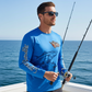 Salt Bandits™ Blue Ghosted Tuna Logo Performance Long Sleeve T-shirt