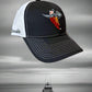 Salt Bandits™  Trucker Hat Black/White with Bandit/Skull Logo