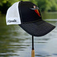 Salt Bandits™  Trucker Hat Black/White with Bandit/Skull Logo