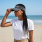 Salt Bandits™  Visor - Dark Gray/White