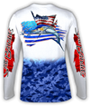 Salt Bandits™ Sailfish Flag Performance Long Sleeve T-shirt-Salt Bandits™