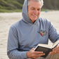 Salt Bandits™ Gray Ghosted Logo Performance Long Sleeve Hoodie