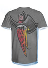 Salt Bandits™ Gray Ghosted Logo Performance Short Sleeve Shirt