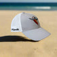 Salt Bandits™  Trucker Hat Gray/White with Bandit/Skull Logo
