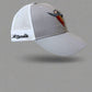 Salt Bandits™  Trucker Hat Gray/White with Bandit/Skull Logo