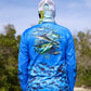 Salt Bandits™ Tuna-Marlin Dark Blue Camouflage Performance Long Sleeve T-Shirt