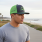 Salt Bandits™  Trucker Hat Charcoal/Neon Green