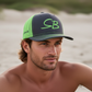 Salt Bandits™  Trucker Hat Charcoal/Neon Green