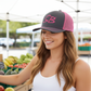 Salt Bandits™  Trucker Hat Charcoal/Neon Pink