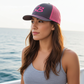 Salt Bandits™  Trucker Hat Charcoal/Neon Pink