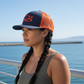 Salt Bandits™  Trucker Hat Charcoal/Orange