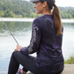 Salt Bandits™ Chameleon Camo Purple Performance Long Sleeve Shirt
