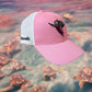Salt Bandits™  Trucker Hat Pink/White with Bandit/Skull Logo