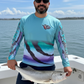 Salt Bandits™ SKY BLUE Roosterfish Performance Long Sleeve T-shirt
