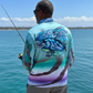 Salt Bandits™ SKY BLUE Roosterfish Performance Long Sleeve T-shirt