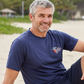 Salt Bandits™ Dark Charcoal Gray Ghosted Logo Performance Short Sleeve Shirt