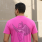 Salt Bandits™ Pink Ghosted Logo Performance Short Sleeve Shirt
