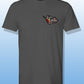 Salt Bandits™ Dark Charcoal Gray Ghosted Logo Performance Short Sleeve T-shirt