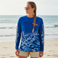 Salt Bandits™ Tuna-Marlin with Lighter Blue Camo Performance Long Sleeve Shirt