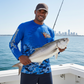 Salt Bandits™ Tuna-Marlin with Lighter Blue Camo Performance Long Sleeve Shirt