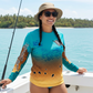 Salt Bandits™ Aqua / Turquoise Slam Performance Long Sleeve Shirt