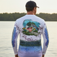 Salt Bandits™ Spotted Sea Trout - WHITE Performance Long Sleeve T-shirt
