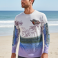 Salt Bandits™ Spotted Sea Trout - WHITE Performance Long Sleeve T-shirt