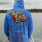 Salt Bandits™ Blue Ghosted Logo Performance Long Sleeve Hoodie