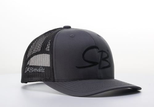 SaltBandits™  Trucker Hat Charcoal/Black