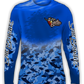 Salt Bandits™ Tuna-Marlin with Lighter Blue Camo Performance Long Sleeve T-Shirt-Salt Bandits™