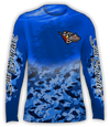 Salt Bandits™ Tuna-Marlin with Lighter Blue Camo Performance Long Sleeve T-Shirt-Salt Bandits™