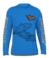 Salt Bandits™ Blue Ghosted Tuna Logo Performance Long Sleeve T-shirt-Salt Bandits™