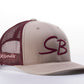 Salt Bandits™ Trucker Hat Khaki/Burgundy-Salt Bandits™
