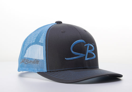 SaltBandits™  Trucker Hat Charcoal/Col. Blue