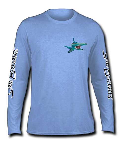 SaltBandits Hammer Head Shark Performance Long Sleeve T-shirt