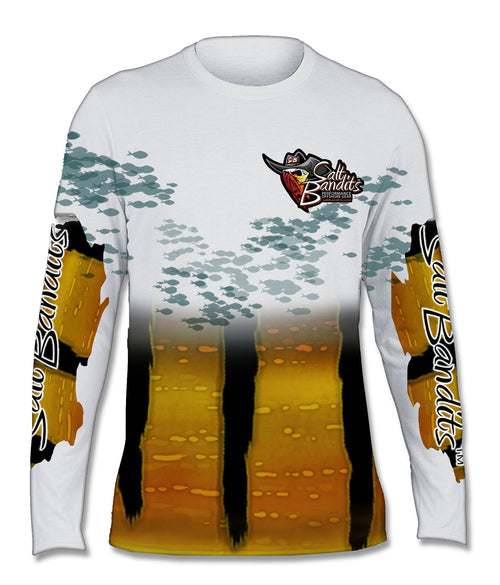 SaltBandits™ Peacock Bass Performance Long Sleeve T-shirt