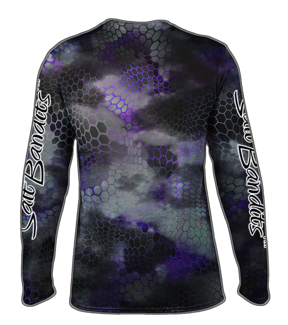 SaltBandits™ Chameleon Camo Purple Performance Long Sleeve T-shirt