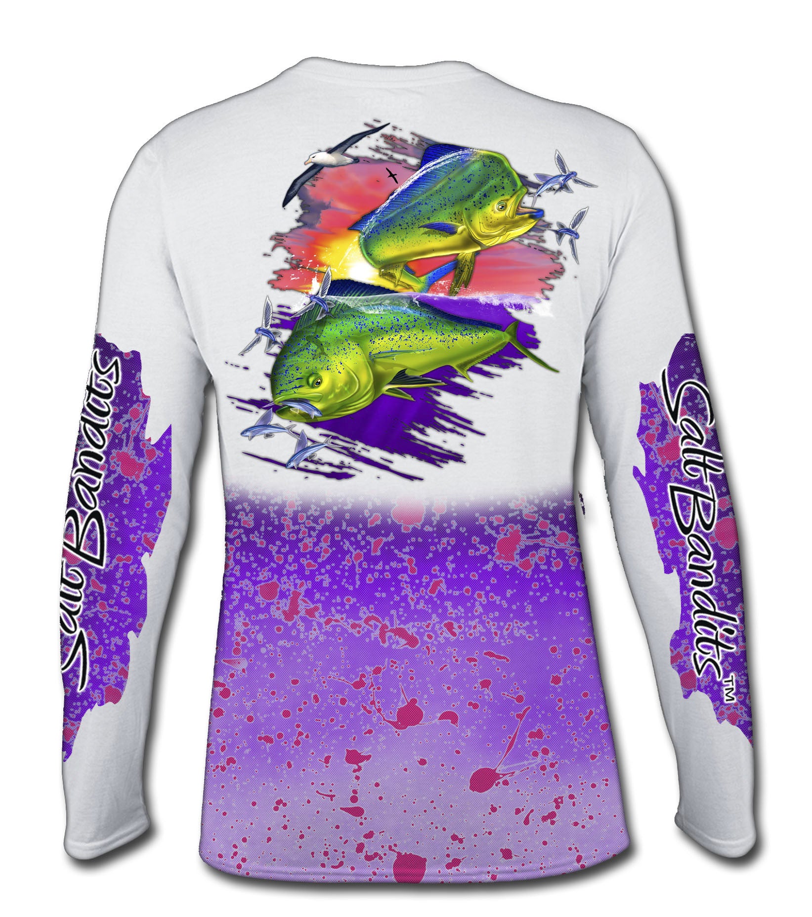 SaltBandits™ Purple Mahi Performance Long Sleeve T-shirt