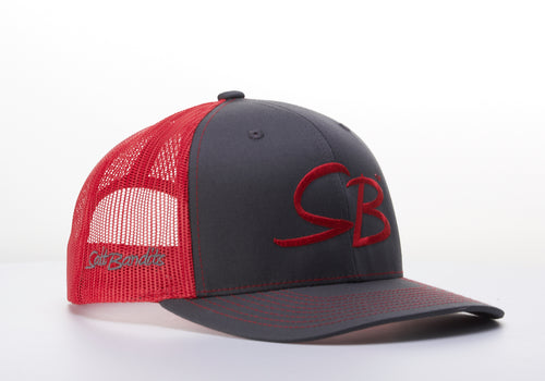 SaltBandits™  Trucker Hat  Charcoal/Red