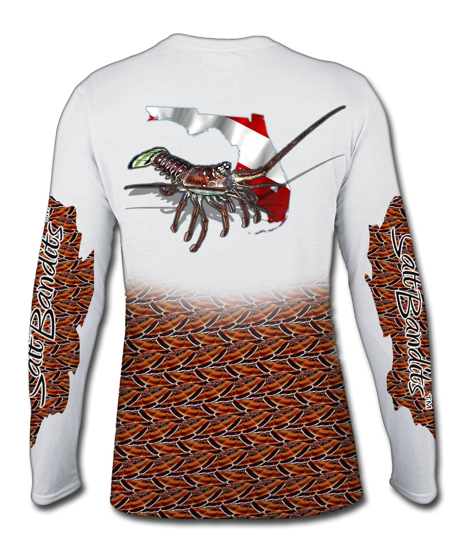 SaltBandits™ Spiny Lobster Performance Long Sleeve T-shirt